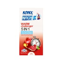 کاندوم ناچ کدکس مدل Warm Challenger 5in1 بسته 12 عددی