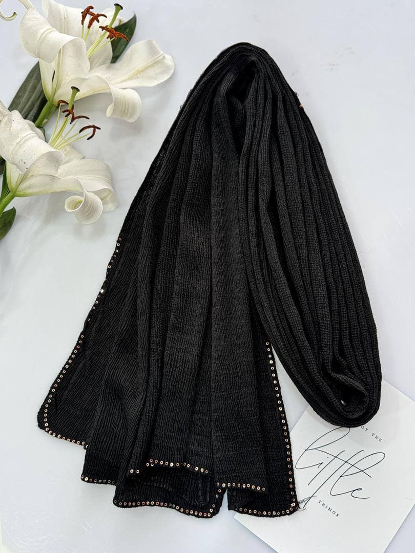 شال حاشیه پولکی