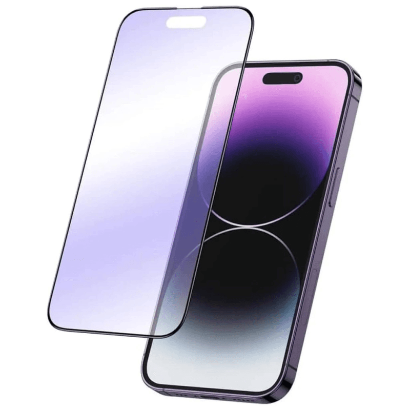 محافظ صفحه نمایش گوشی اپل iPhone 14 Pro گرین لاین مدل Purple Anti-blue Matte