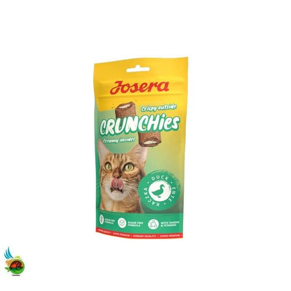 تشویقی مغزدار کرانچی گربه جوسرا طعم اردک وزن 60 گرم Josera Crunchies Duck