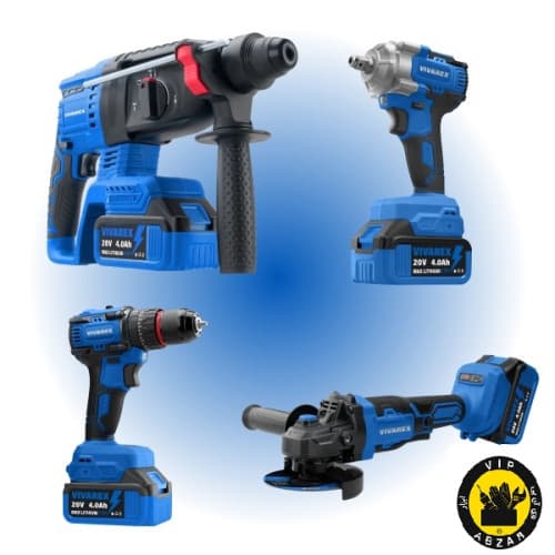 کیت شارژی براشلس چهار عددی VR2404-BCKویوارکس