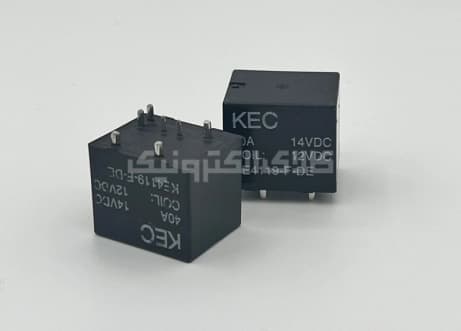 رله خودرویی 12 ولت 1 کنتاکت 40 آمپر KEC | KE4119-F-DE-12VDC