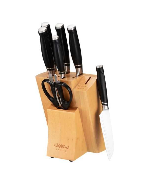 سرویس چاقو 8 پارچه مشکی جی فی نی GIFFINI مدل D-601