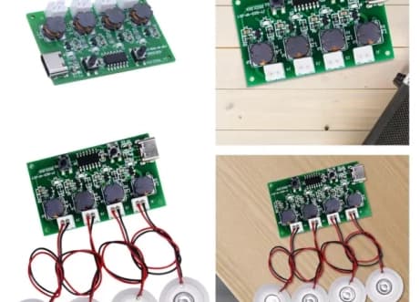 ماژول تولید بخار آب سرد 4 تایی با ورودی TYPE C USB به همراه پیزو مدل JY-003-4P