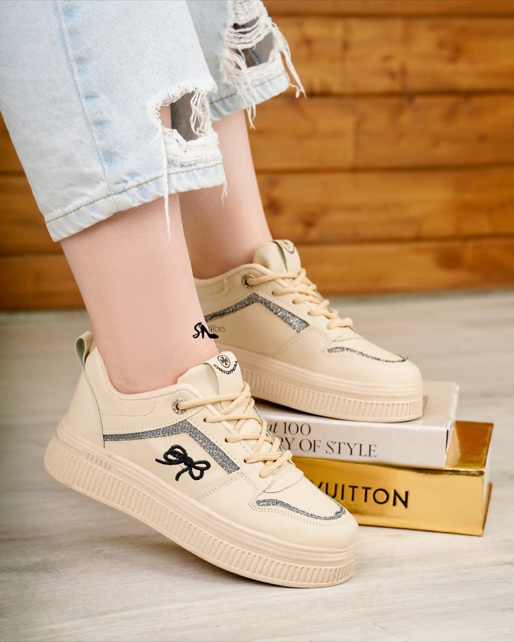 کتونی دخترانه فانتزی بغل پاپیون