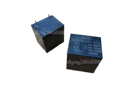 رله میلون بلند 12 ولت 1 کنتاکت 15 آمپر KEC | HJR-21FF-S-Z1-12VD (BLACK)
