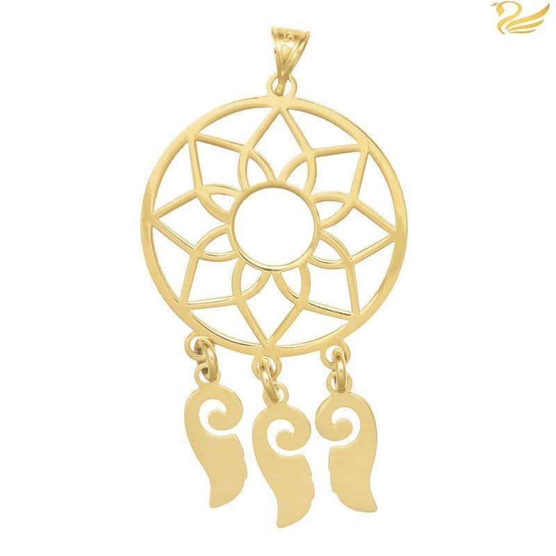 پلاک طلا 18عیار زنانه گلری طرح دریم کچر