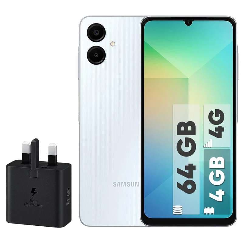 گوشی موبایل سامسونگ مدل Galaxy A06 دو سیم کارت ظرفیت 64 گیگابایت و رم 4 گیگابایت رنگ مشکی