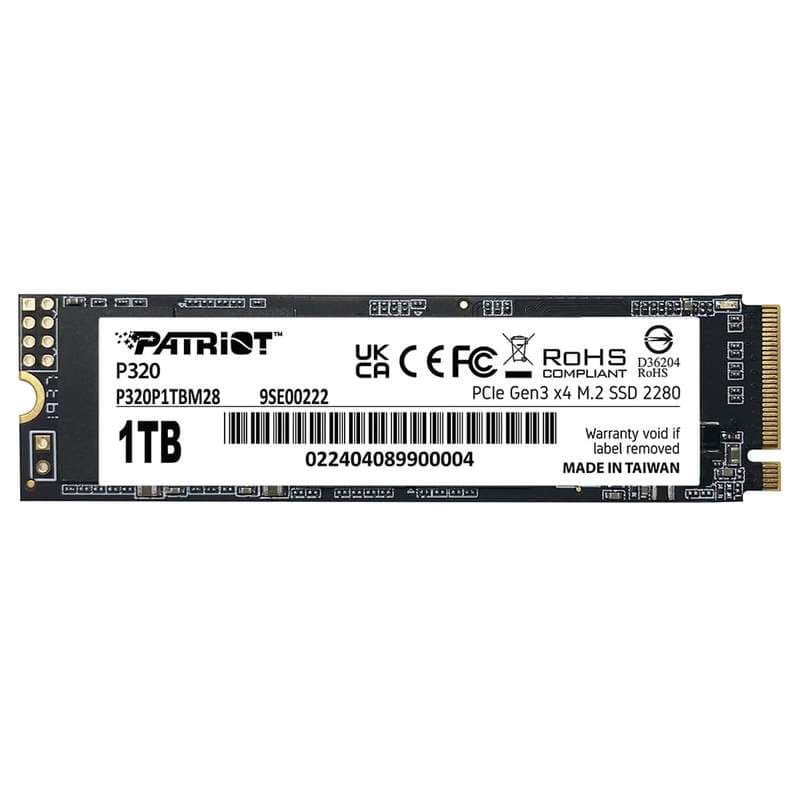 اس اس دی اینترنال PCIe 3.0 پتریوت مدل P320 ظرفیت یک ترابایت