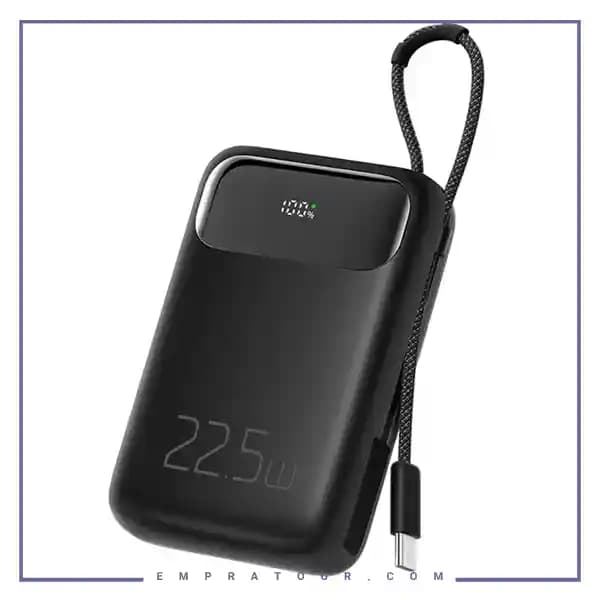 پاوربانک 22.5 وات 10000 همراه با کابل تایپ سی مک دودو Mcdodo Power Bank With Type-C Cable MC-3243