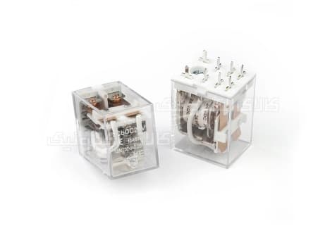 رله ایزومی پایه سوزنی 24 ولت 2 کنتاکت 10 آمپر KEC | JQX-13F-24VDC