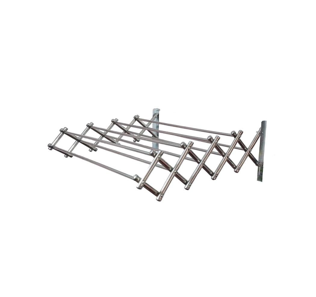 بند رخت دیواری آپارتمانی {80cm} استیل تاشو