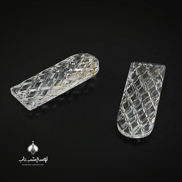 کریستال 30*76 قاشقی تراش دار سفید