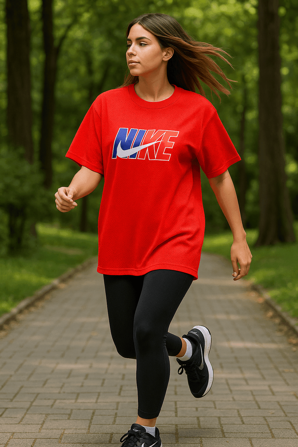 تیشرت سوزنی NBA زنانه – قرمز