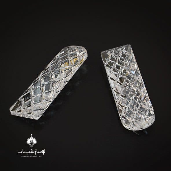 کریستال 30*100 قاشقی تراش دار سفید