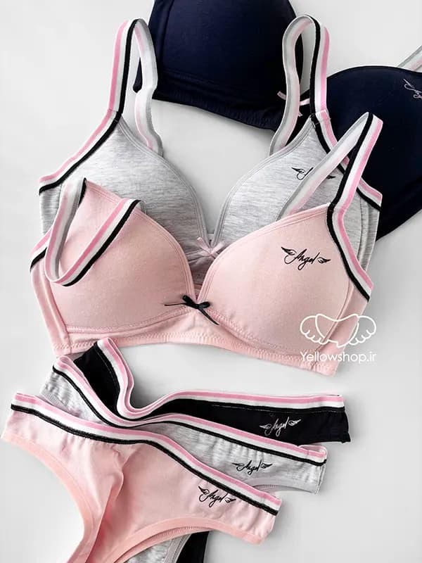 ست شورت و سوتین اسفنجی دخترانه بدون فنر DOMINANT کد 25243