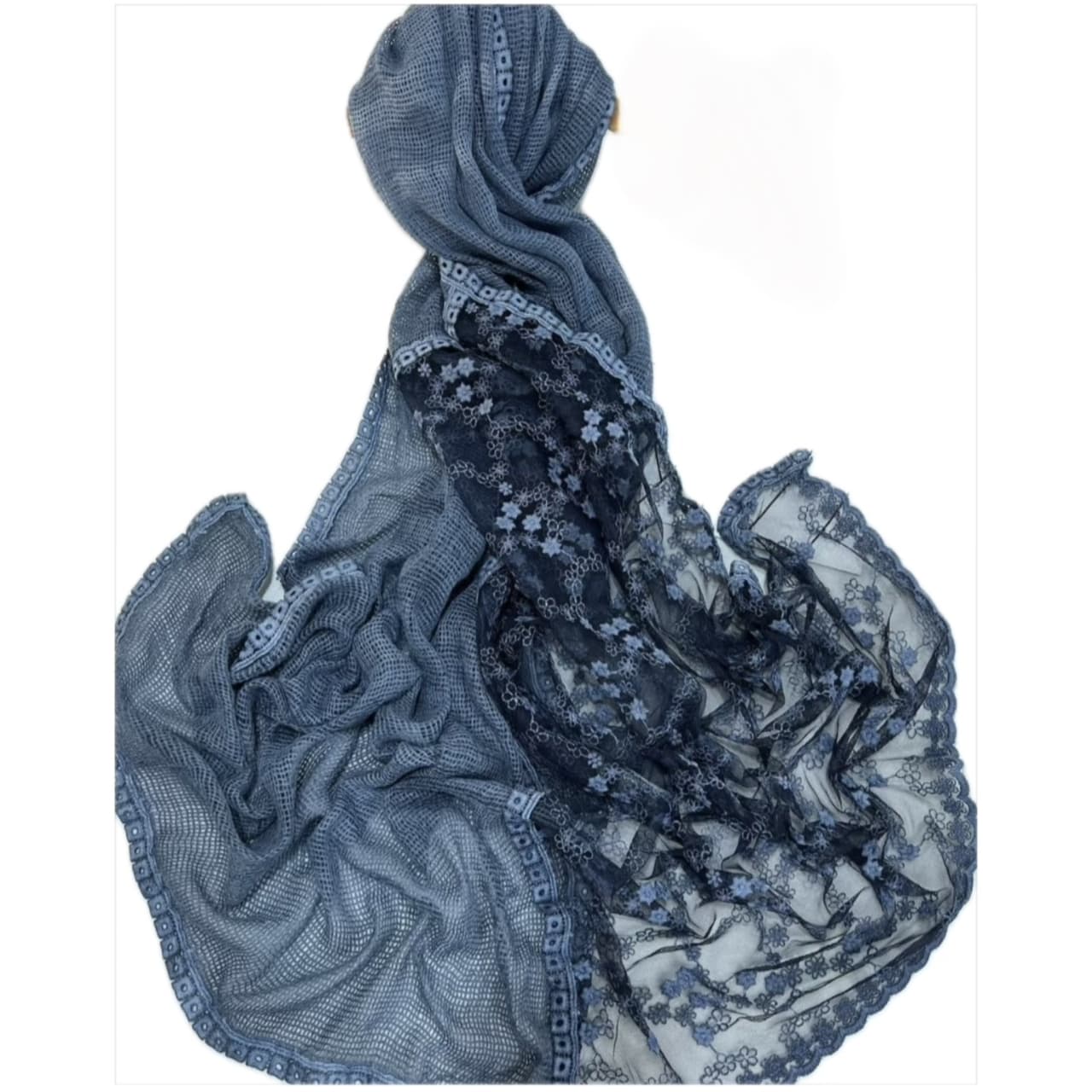 شال دانتل حصیری طرح ۱۲۳