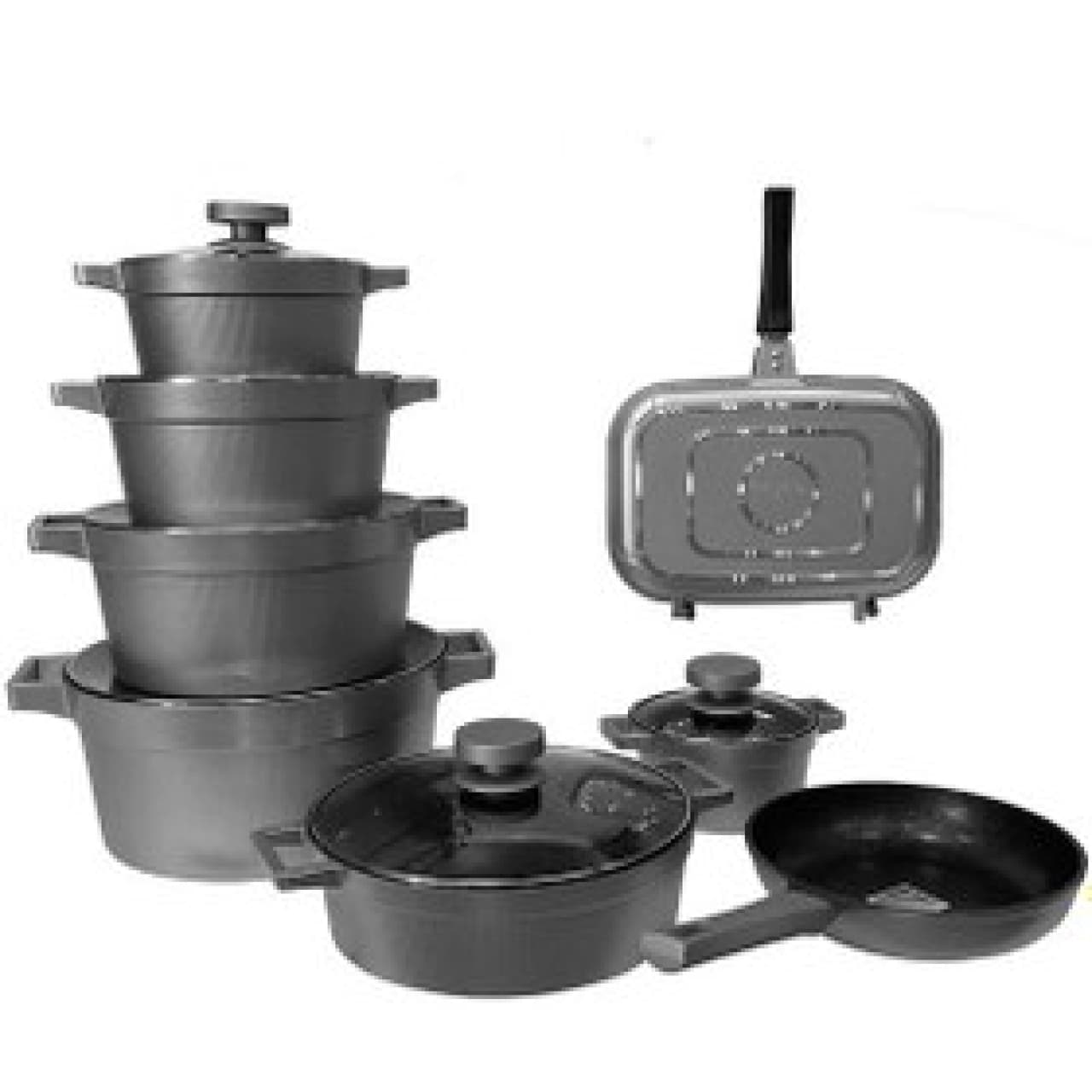 سرویس قابلمه چدن یونیک مدل دیاموند y5980