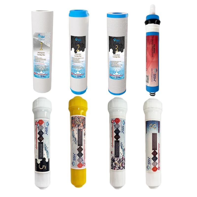 فیلتر دستگاه تصفیه آب اس اس وی مدل H800 بسته 8 عددی
