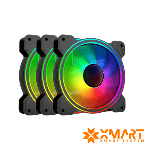 فن کیس لاجیکی سه عددی مدل LOGIKEY LK-F322B ARGB 3*1