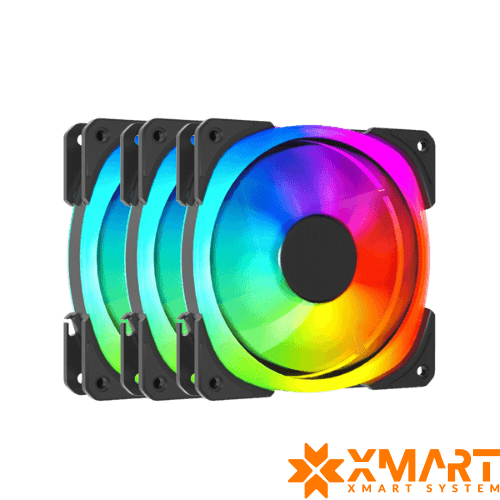 فن کیس لاجیکی سه عددی مدل LOGIKEY LK-F323B ARGB 3*1