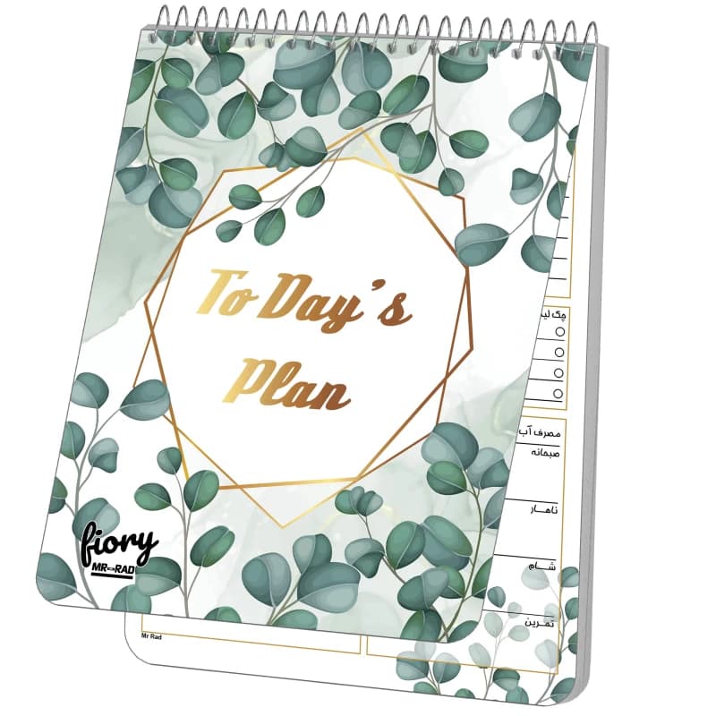 دفترچه یادداشت 50 برگ مستر راد مدل to do list طرح برگ کد fiory 1768