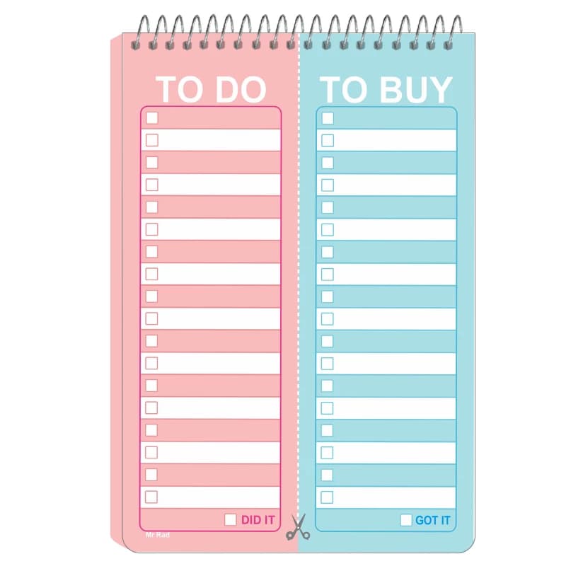 دفترچه یادداشت مستر راد مدل to do list پاستل کد fiory 1767