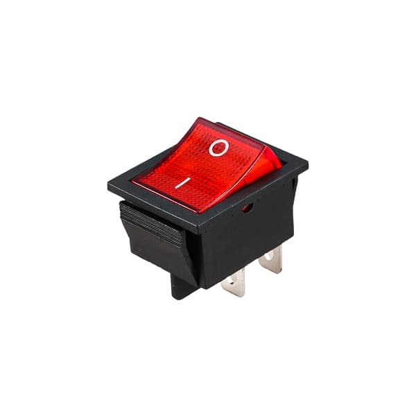 کلید راکر چراغ دار پهن استاندارد مدل K-032