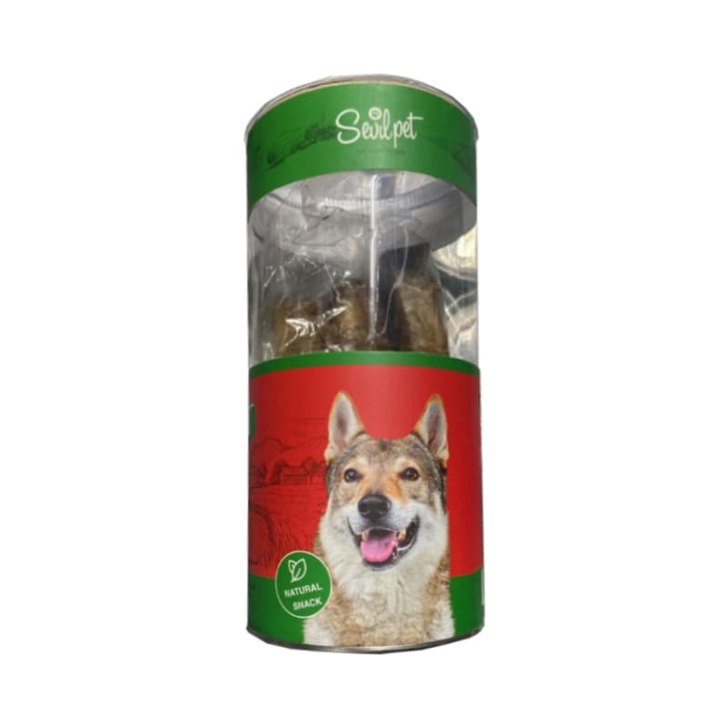 تشویقی سگ استخوان بزرگ با دورپیچ اسکالپ سویل پت بسته 4 عددی