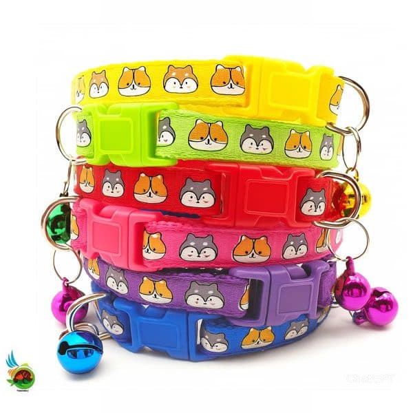 قلاده گردنی زنگوله دار طرح گربه