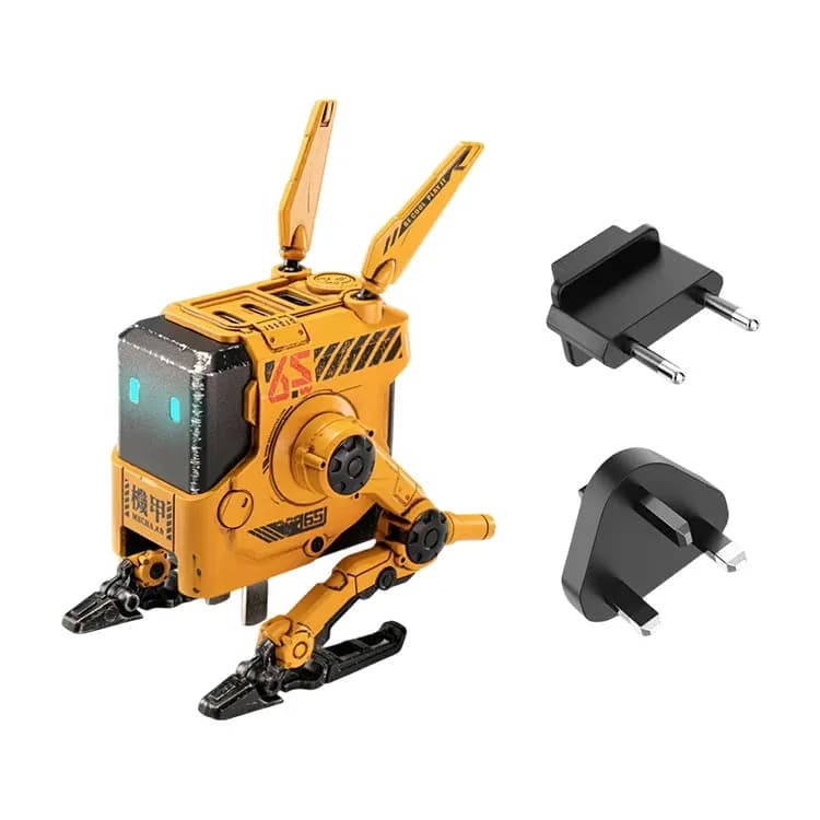 شارژر آداپتور 65 وات گراواستار GravaStar Alpha65 Fast Wall Charger طرح Special Edition Battle Worn-Yellow