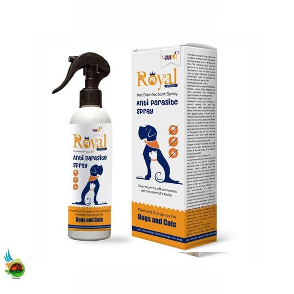 اسپری ضد کک و کنه مخصوص سگ و گربه رویال کوکو حجم 240 میلی لیتر