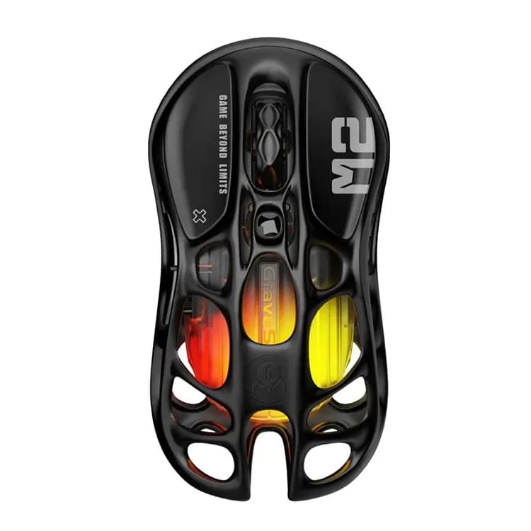 ماوس بی سیم گیمینگ گراواستار GravaStar Mercury M2 Wireless - مشکی شفاف