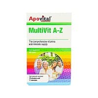 قرص مولتی ویت ای تا زد آپوویتال 30 عددی | حاوی 24 ترکیب ضروری و مورد نیاز بدن