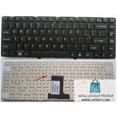 keyboard laptop SONY Vaio VPC-EA Series کیبورد لپ تاپ سونی وایو رنگ سفید