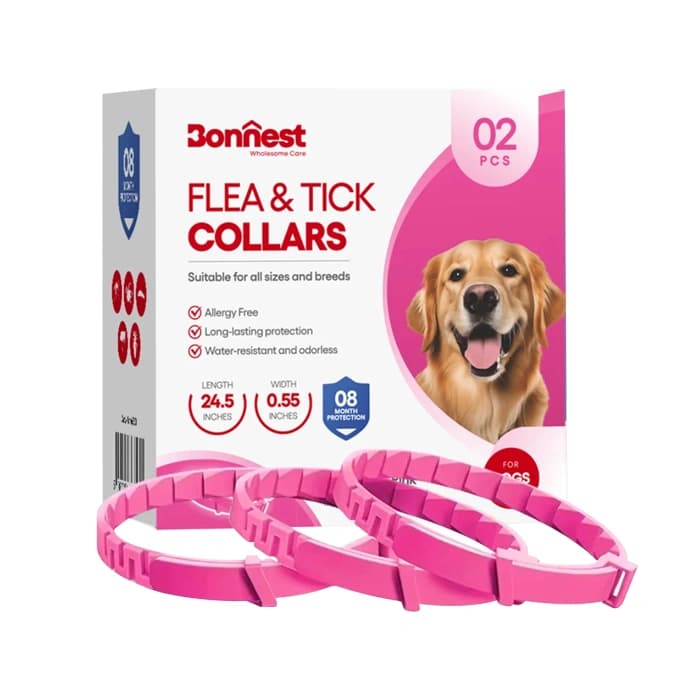 قلاده ضد کک و کنه سگ بونست Bonnest بسته 2 عددی