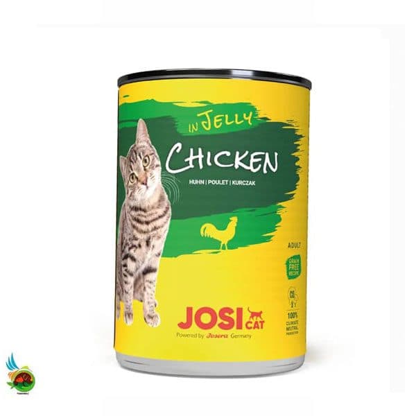 کنسرو جوسی کت طعم مرغ در ژله Josicat chicken in jelly وزن ۴۰۰ گرم