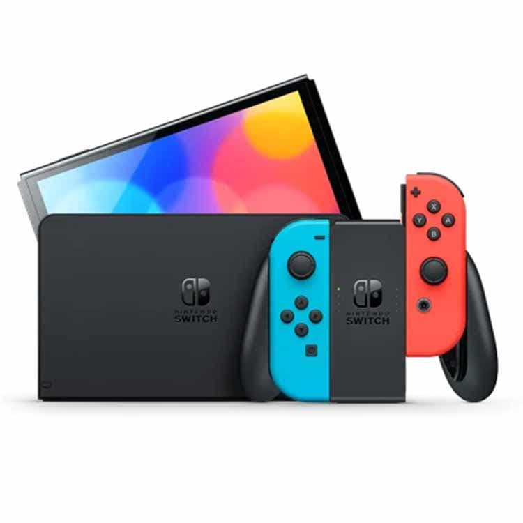کنسول نینتندو سوییچ OLED جوی کان آبی و قرمز Nintendo Switch OLED
