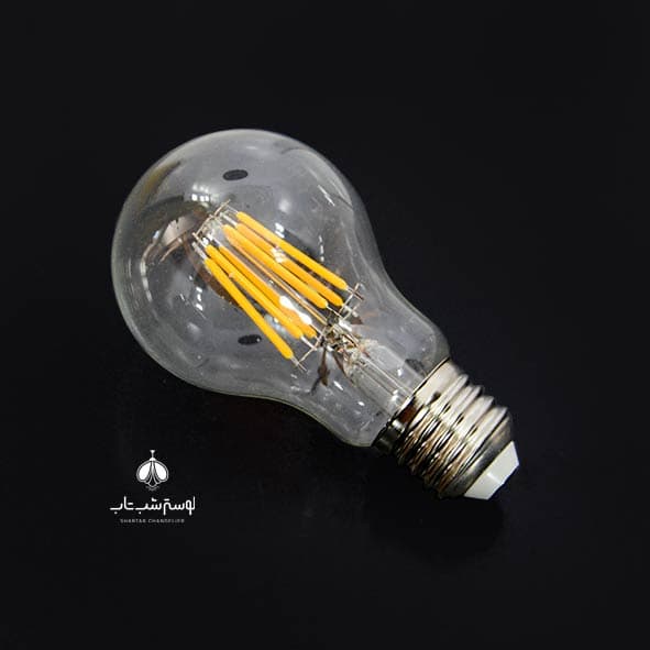 لامپ فیلامنت A 60 آفتابی شفاف