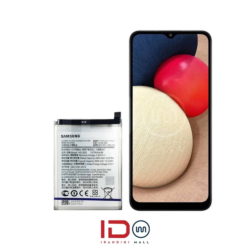 باتری اورجینال گوشی سامسونگ مدل Samsung A02s با یک سال گارانتی بی قید و شرط