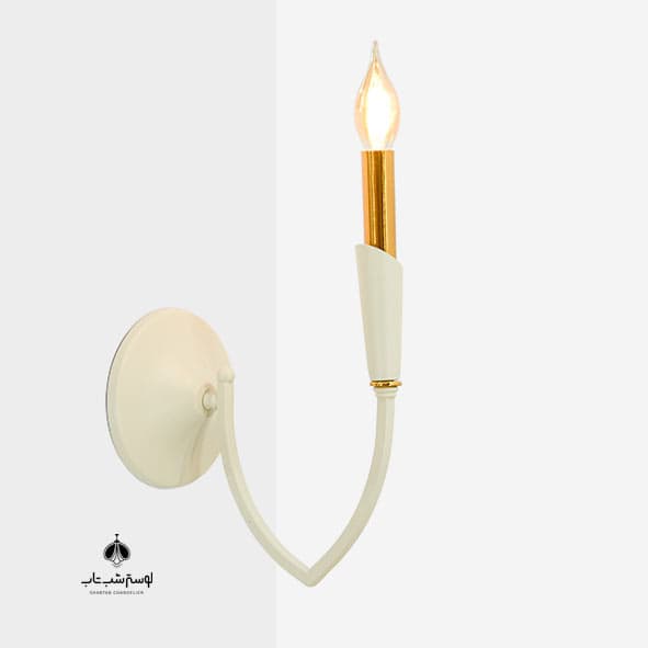 لوستر دیواری تک شعله نورسازان 846/1 کرم طلا