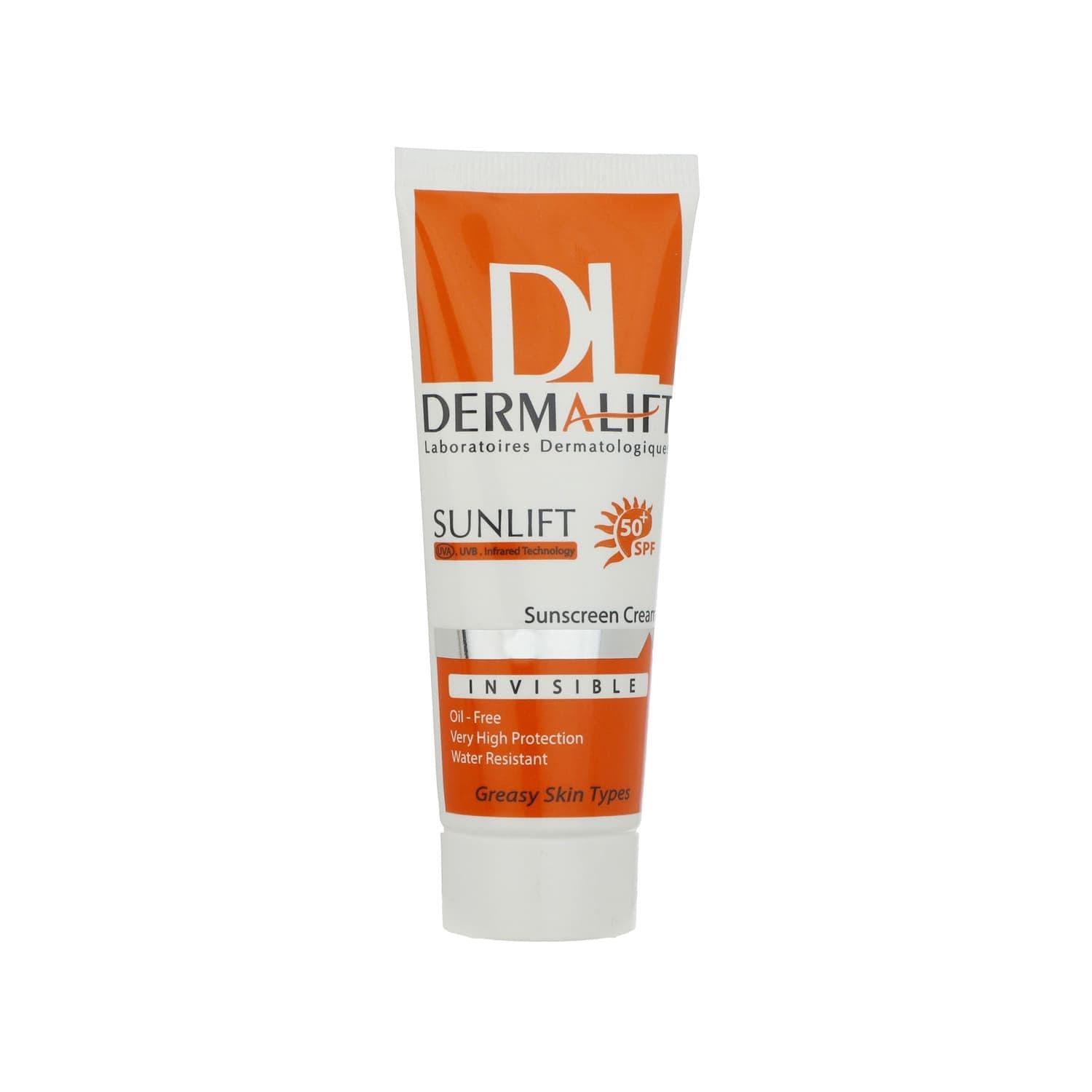 کرم ضد آفتاب SPF50 درمالیفت مناسب پوست چرب حجم 40 میلی لیتر - بی رنگ