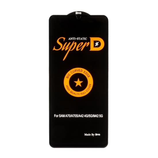 گلس گوشی موبایل شفاف بیوا مدل Anti Static Full Cover Super D