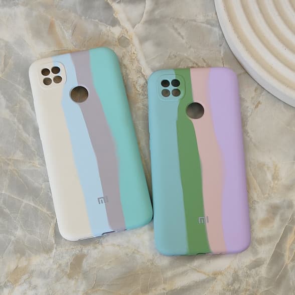 قاب سیلیکونی اورجینال رنگین کمانی Xiaomi Redmi 10A / 9C