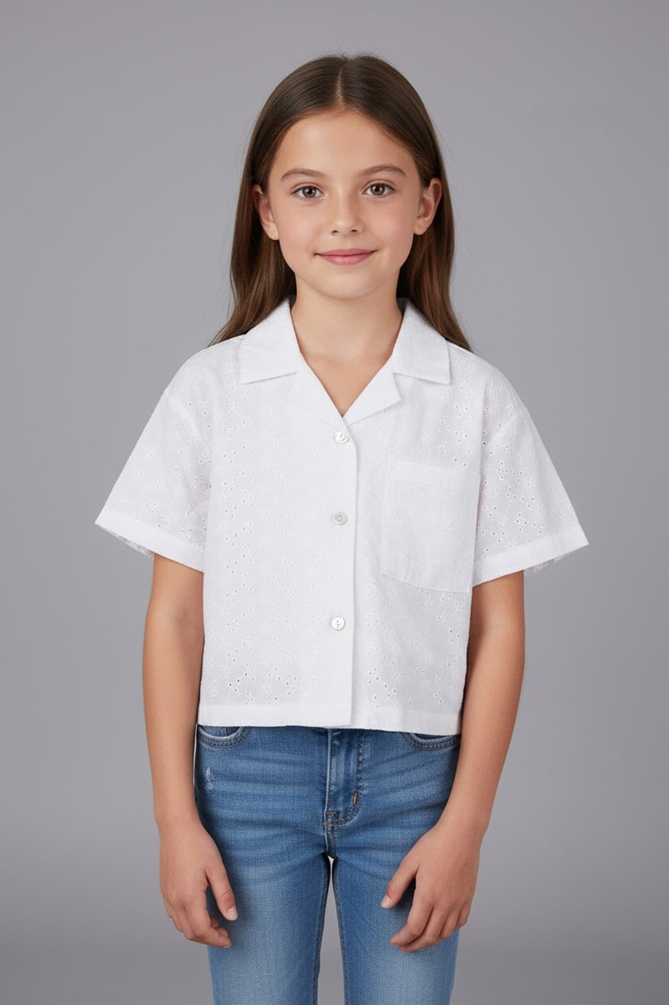 شومیز آستین کوتاه خامه دوزی