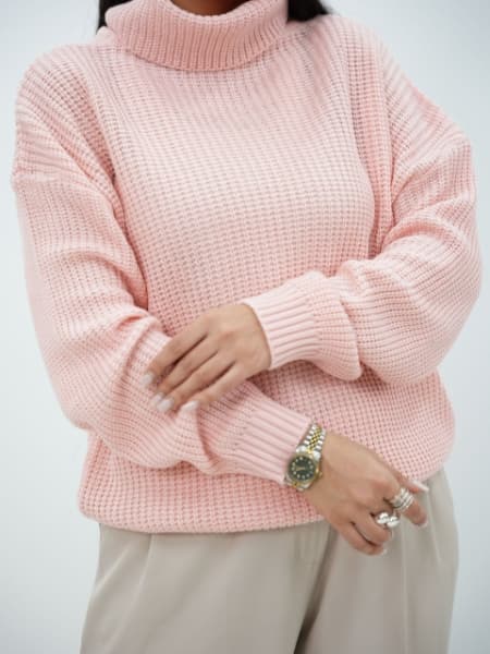 بافت یقه شل پینترستی نایلا کد6410