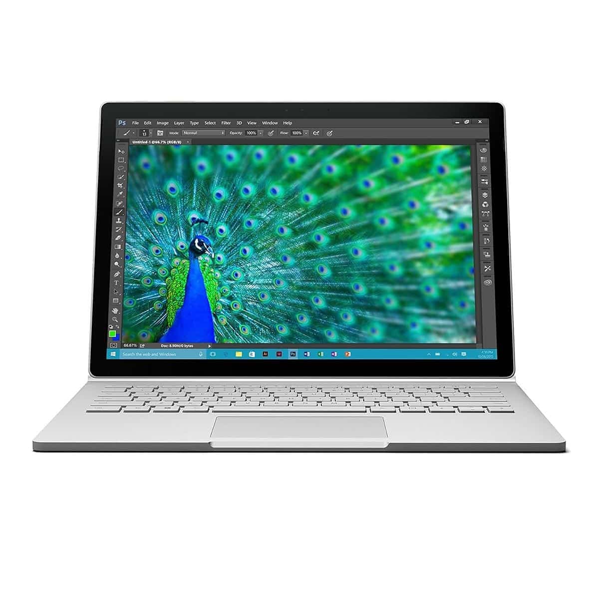 لپ تاپ سرفیس بوک 1 استوک surface book1 i5-6300u ram 8 256 ssd