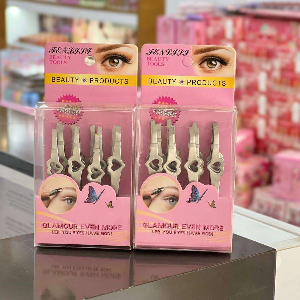 پک موچین 12 عددی طرح قلب FENLGGG