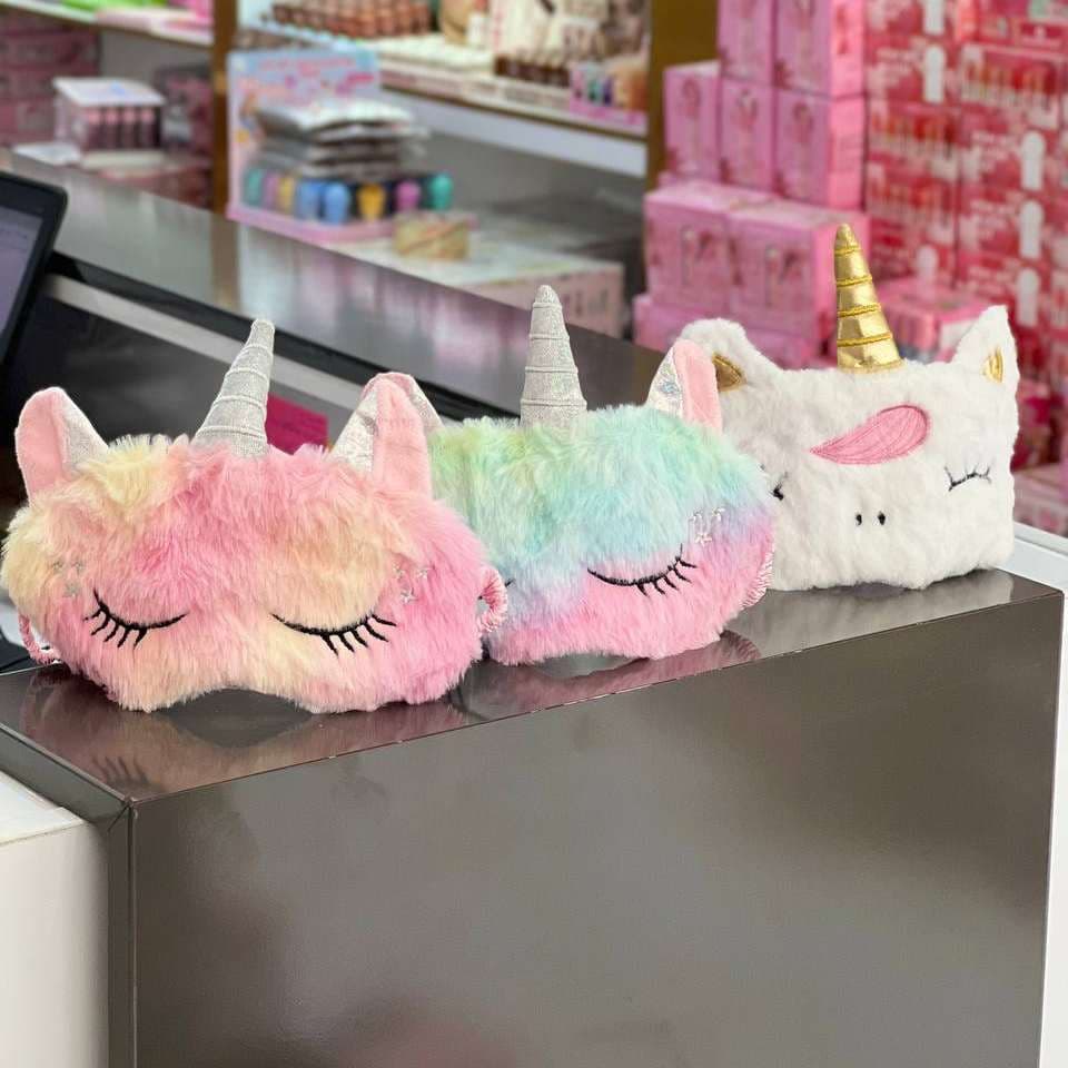 چشم بند فانتزی پشمالو طرح یونیکورن