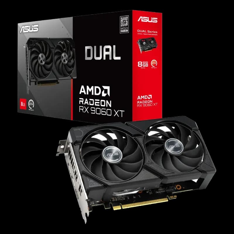 کارت گرافیک ایسوس مدل Dual Radeon RX 9060 XT 8GB GDDR6 OC Edition